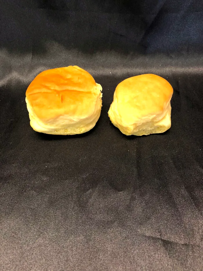 Large and small butter buns